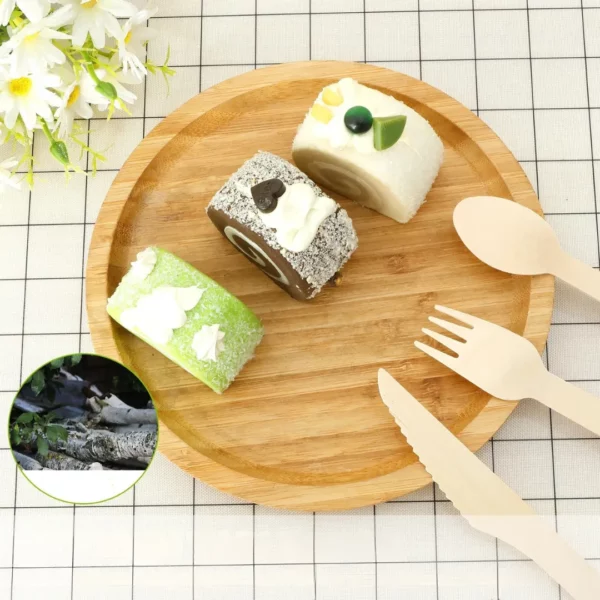 Kit vaisselle compostable pour pique-nique extérieur – Image 2