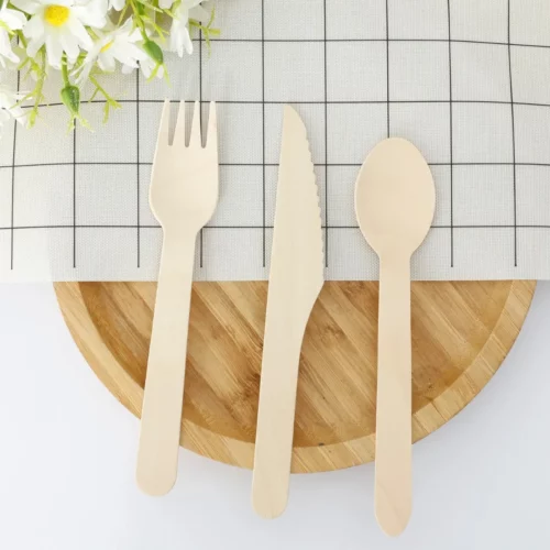 Kit vaisselle compostable pour pique-nique extérieur