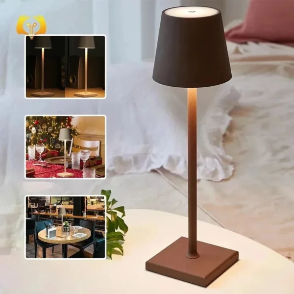 Lampe de table extérieure rechargeable led – Image 3