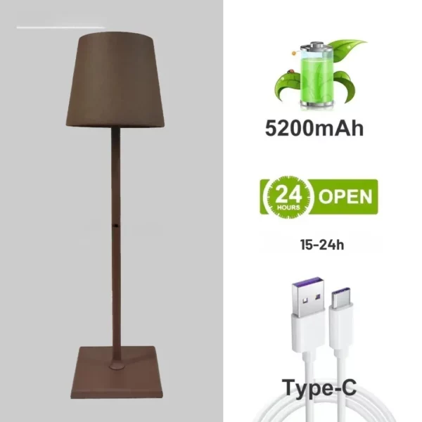 Lampe de table extérieure rechargeable led – Image 5