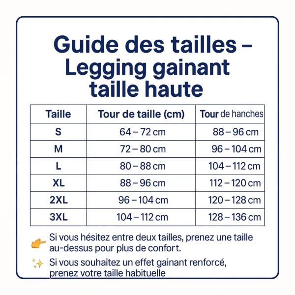 Legging gainant taille haute effet push up – Affine la silhouette, galbe les fesses, confort total pour sport ou quotidien – Image 3