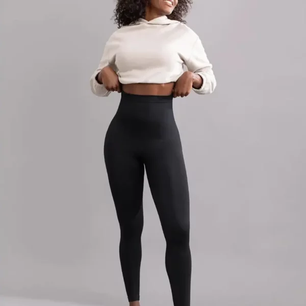 Legging gainant taille haute effet push up – Affine la silhouette, galbe les fesses, confort total pour sport ou quotidien – Image 5