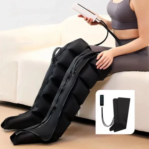 Masseur de jambes à pression d'air avec télécommande – Image 3