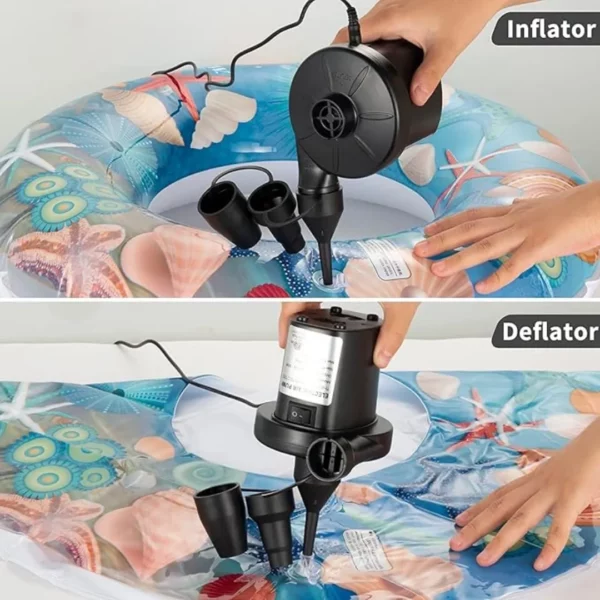 Mini compresseur pour matelas gonflable – Gonflage ultra rapide et sans effort – Idéal camping et voyages – Image 3