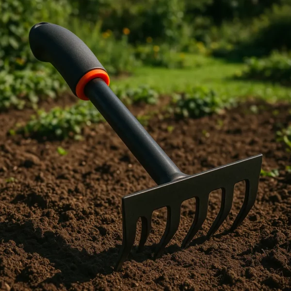 Mini râteau main pour potager surélevé – Outil ergonomique pour jardiner sans se pencher – Confort et précision garantis – Image 4
