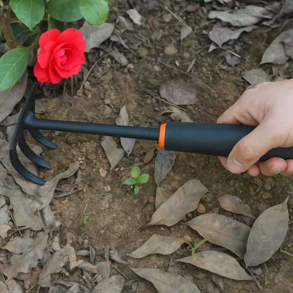 Mini râteau main pour potager surélevé – Outil ergonomique pour jardiner sans se pencher – Confort et précision garantis – Image 5