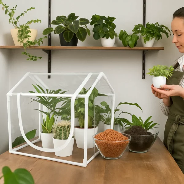 Mini serre de balcon en plastique transparent – Cultivez vos plantes toute l’année même en ville – Image 2
