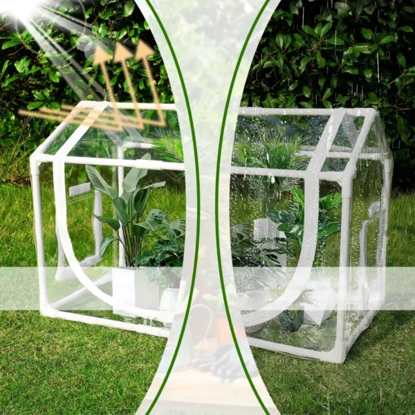 Mini serre de balcon en plastique transparent – Cultivez vos plantes toute l’année même en ville – Image 3