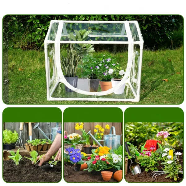 Mini serre de balcon en plastique transparent – Cultivez vos plantes toute l’année même en ville – Image 5