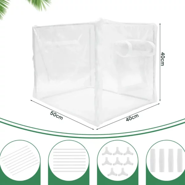 Mini serre de balcon en plastique transparent – Cultivez vos plantes toute l’année même en ville – Image 6