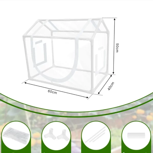 Mini serre de balcon en plastique transparent – Cultivez vos plantes toute l’année même en ville – Image 7