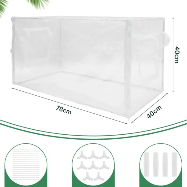 Mini serre de balcon en plastique transparent – Cultivez vos plantes toute l’année même en ville – Image 9