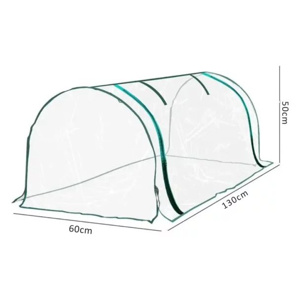 Mini serre tunnel plastique pour potager – Protège vos cultures du froid et accélère la croissance des légumes – Image 6