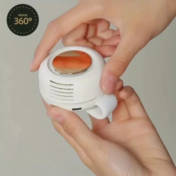 Mini ventilateur portable sans pale avec bouton – Rafraîchissement instantané partout – Silencieux et léger pour l’été – Image 2