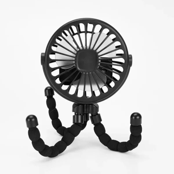 Mini ventilateur poulpe rechargeable par USB – Ultra compact et flexible pour une fraîcheur nomade partout – Image 7