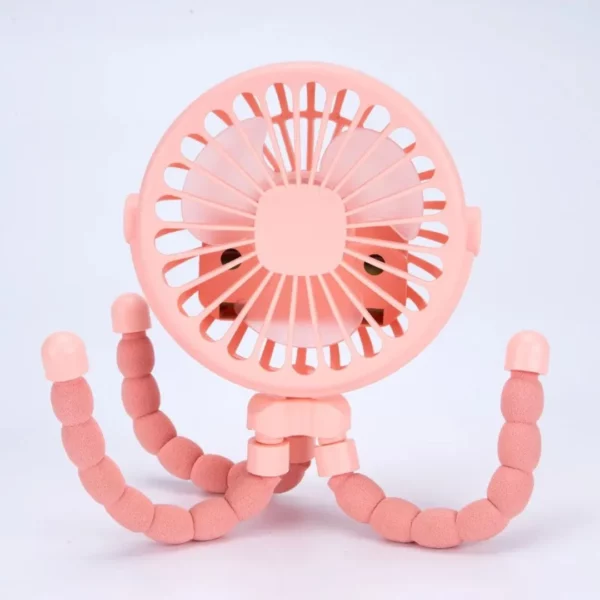 Mini ventilateur poulpe rechargeable par USB – Ultra compact et flexible pour une fraîcheur nomade partout – Image 8