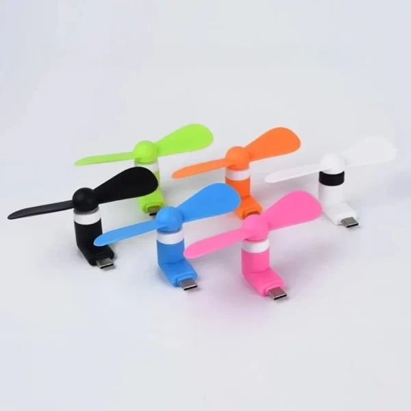 Mini ventilateur pour téléphone portable – Rafraîchissement instantané partout, idéal été et voyages – Image 2