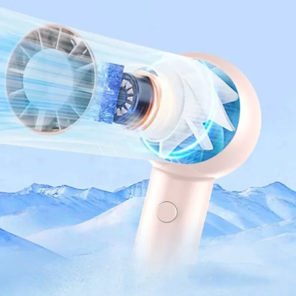 Mini ventilateur usb rechargeable plage – rafraîchissement portable instantané pour l’été, idéal voyage et extérieur – Image 4