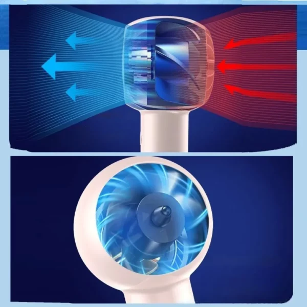 Mini ventilateur usb rechargeable plage – rafraîchissement portable instantané pour l’été, idéal voyage et extérieur – Image 5