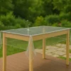 Nappe extérieure imperméable pour table pliante