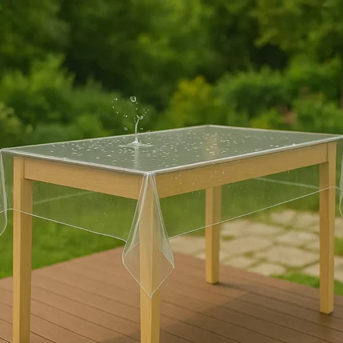 Nappe extérieure imperméable pour table pliante