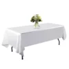 Nappe imperméable blanche pour table pliante
