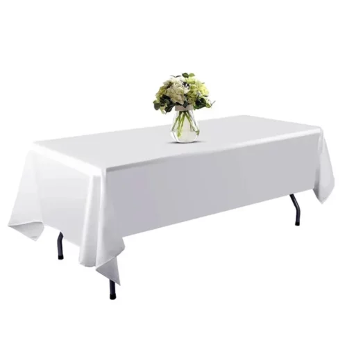 Nappe imperméable blanche pour table pliante