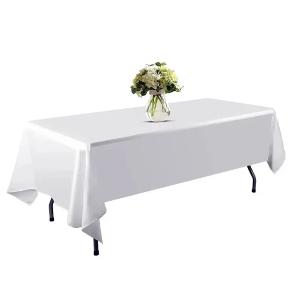 Nappe imperméable blanche pour table pliante