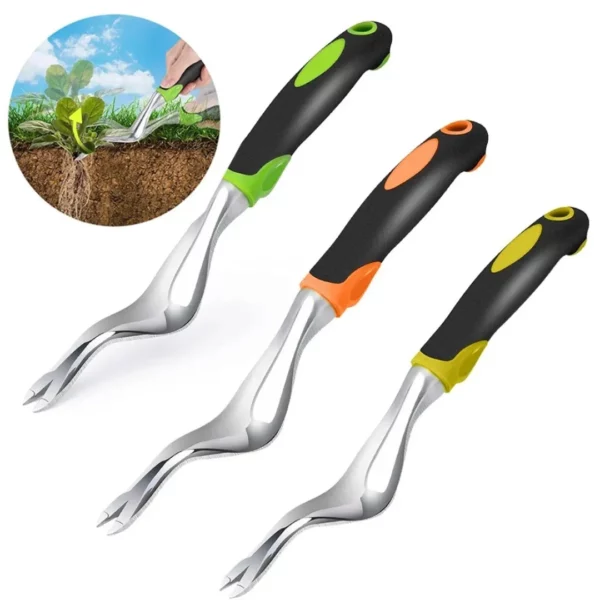 Outil désherbeur manuel à tête fine – Enlève les mauvaises herbes sans effort, précis et ergonomique pour jardin impeccable – Image 2