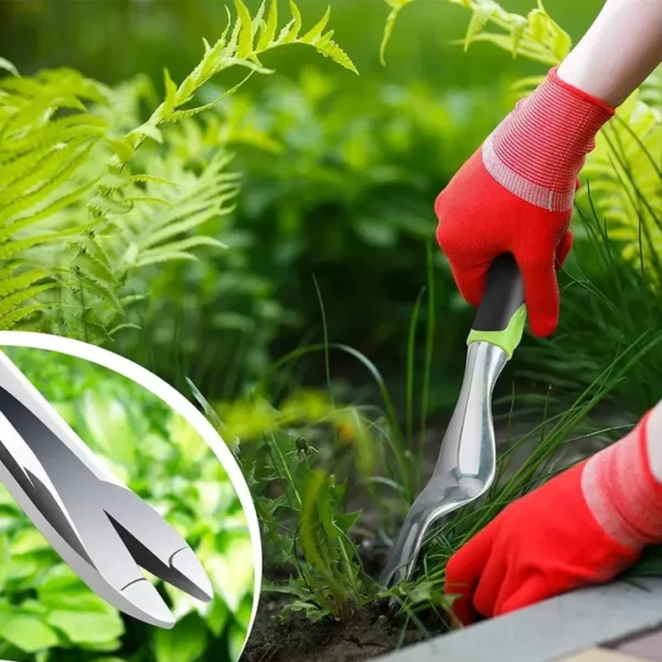 Outil désherbeur manuel à tête fine – Enlève les mauvaises herbes sans effort, précis et ergonomique pour jardin impeccable – Image 4