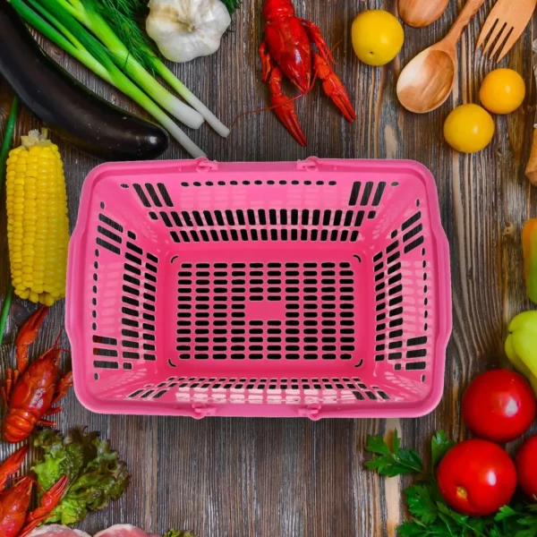 Panier de récolte jardin en plastique ajouré – léger, résistant et pratique pour fruits et légumes frais – Image 2