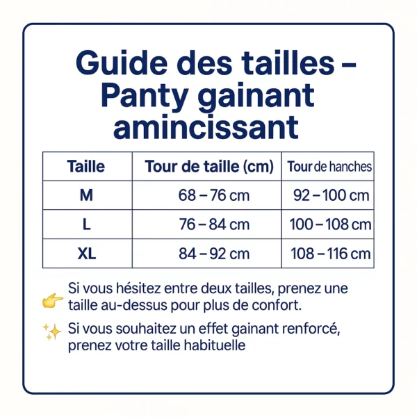 Panty gainant amincissant pour robe moulante – Effet ventre plat immédiat, silhouette lissée sans marques apparentes – Image 3
