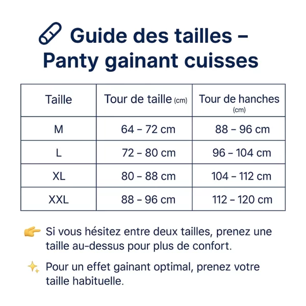Panty gainant anti frottement pour cuisses – Silhouette affinée et confort total toute la journée – Image 3