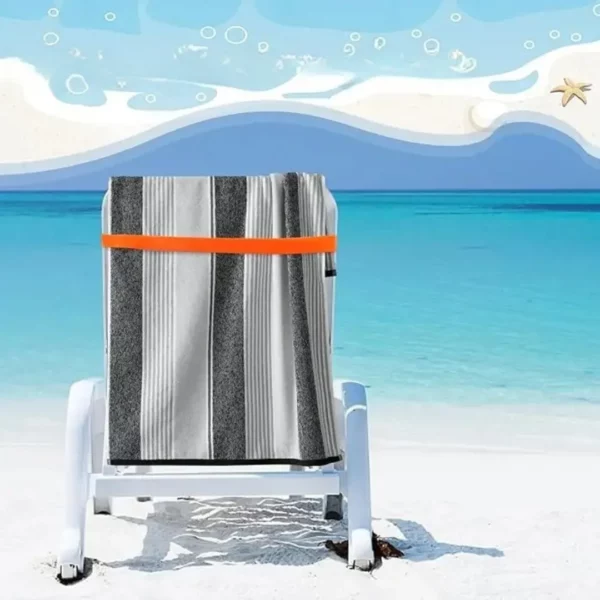 Pinces à serviettes de plage en caoutchouc – Anti-vent, maintien parfait sur transat ou sable – Image 2