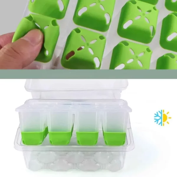 Plateau semis alvéolé avec couvercle transparent – Germination rapide et protégée – Idéal jardinage facile et réussi – Image 3
