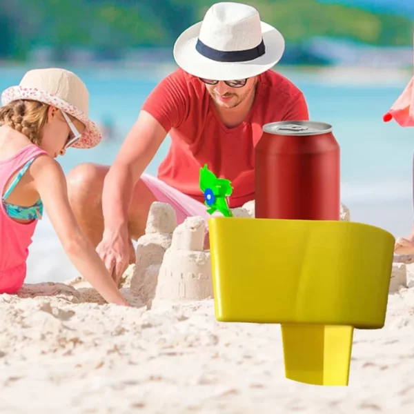 Porte gobelet pour sable de plage