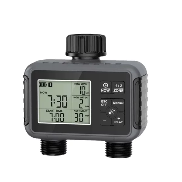 Programmateur d’arrosage digital à pile – Économisez l'eau et gagnez du temps – Jardinage facile sans effort – Image 7