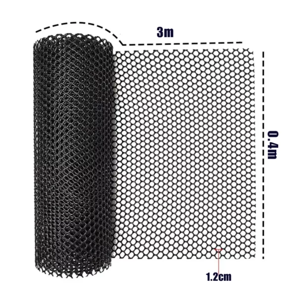 Rouleau de grillage plastique pour jardin potager – Protège vos cultures des animaux et délimite facilement vos espaces – Image 3