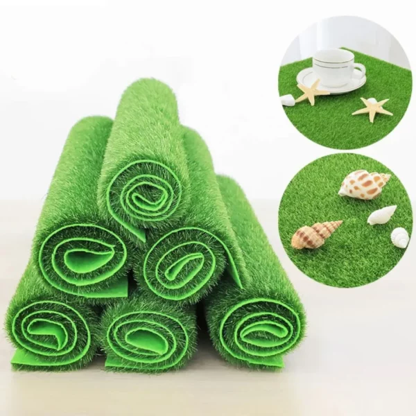Rouleau gazon synthétique petite surface balcon – Idéal pour terrasse propre, verte et sans entretien – Image 2