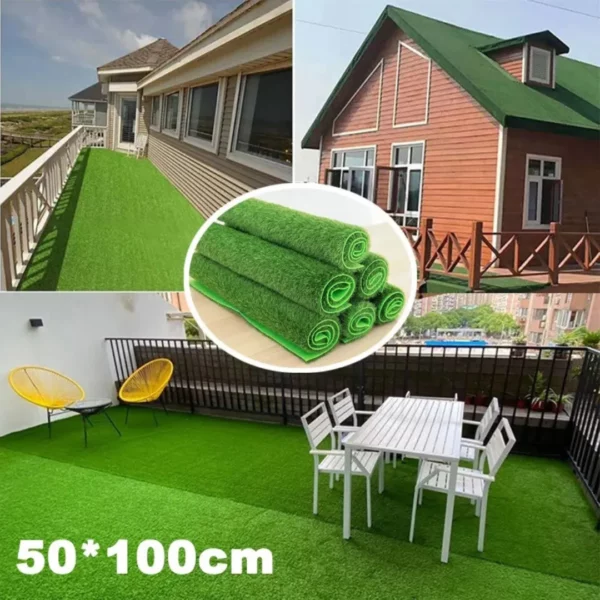 Rouleau gazon synthétique petite surface balcon – Idéal pour terrasse propre, verte et sans entretien – Image 6