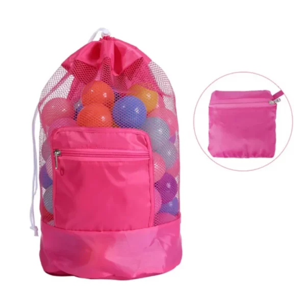 Sac en maille pour rangement de jouets de plage – Séchage rapide et sable filtré, idéal vacances enfants – Image 8