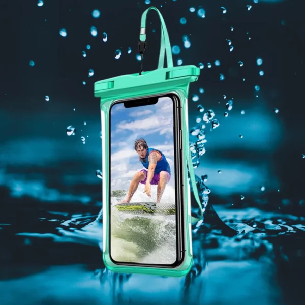 Sac étanche téléphone pour la plage – Protège de l'eau et du sable – Utilisable écran tactile – Idéal vacances et baignade – Image 8