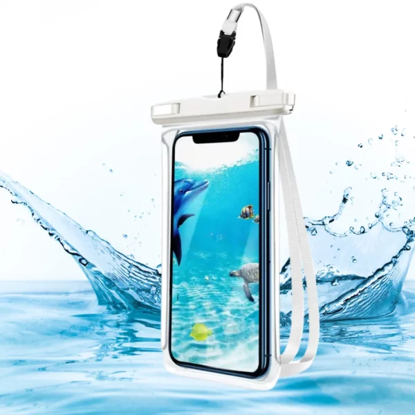 Sac étanche téléphone pour la plage – Protège de l'eau et du sable – Utilisable écran tactile – Idéal vacances et baignade – Image 5