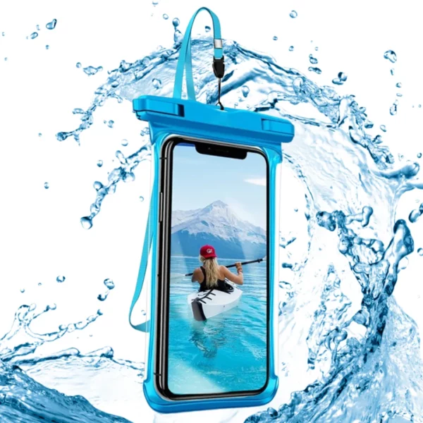 Sac étanche téléphone pour la plage – Protège de l'eau et du sable – Utilisable écran tactile – Idéal vacances et baignade – Image 6