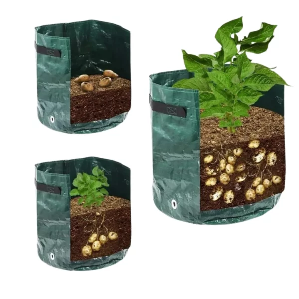 Sac plantation pommes de terre avec rabat – Récolte facile et abondante sans creuser, jardinage propre et pratique – Image 4