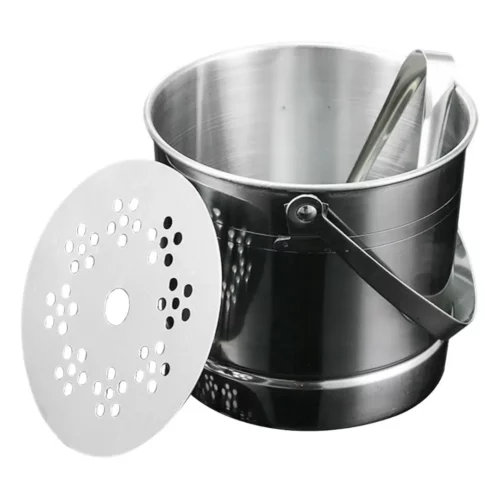 Seau à glace inox avec pince