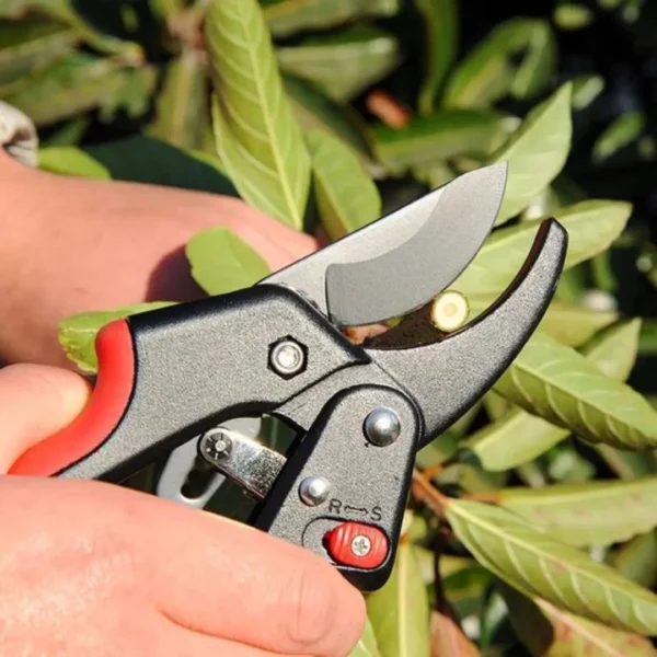 Sécateur à cliquet poignée ergonomique aluminium – Coupe sans effort des branches épaisses – Confort et précision jardinage – Image 4