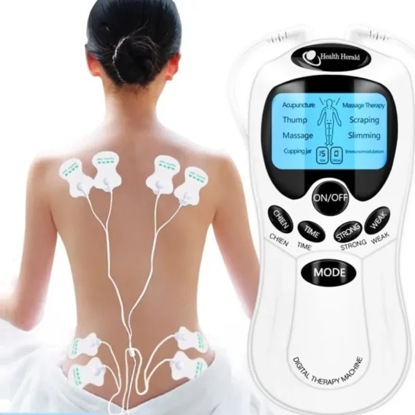 Stimulateur musculaire électrique Tens à 8 modes – Image 2