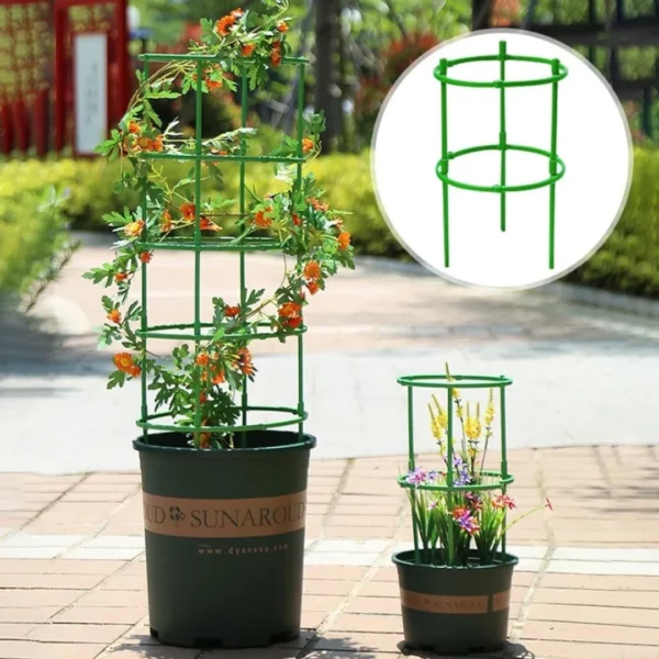 Support vertical pour pot de fleurs plastique – Gagnez de l’espace et créez un mur végétal tendance balcon ou intérieur – Image 2