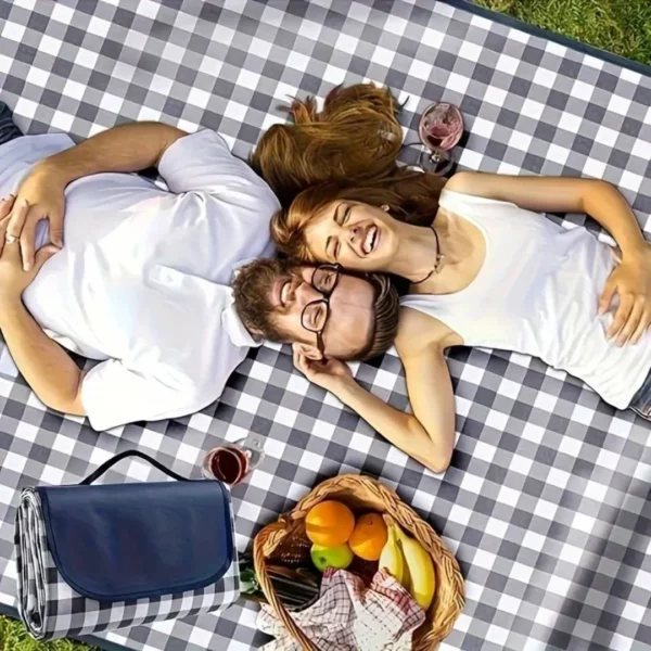 Tapis pique-nique imperméable grande taille – Confort XXL pour sorties en famille, résiste à l'humidité et facile à nettoyer – Image 2